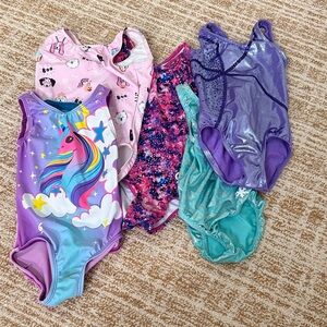 Set of 6 GK Snowflake Destira Girls XS Leotards